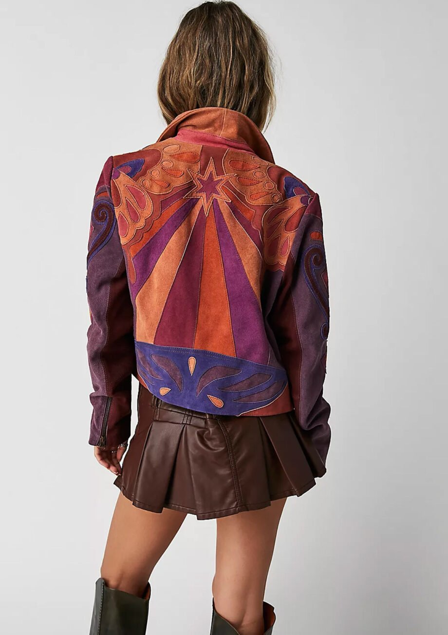 Warmza Multicolours Leather Jacket